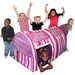 Pink Striped Bed Tent