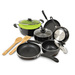 Heavyweight 12pc Eco-friendly Cookware Set Black
