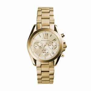 Ladies Mini Bradshaw Gold-Tone Chronograph Watch Gold Dial