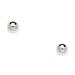 14k White Gold 3mm Polished Ball Stud Screwback Earrings