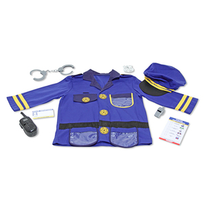 Police Officer Role Play Costume Set Ages 3-6 Years