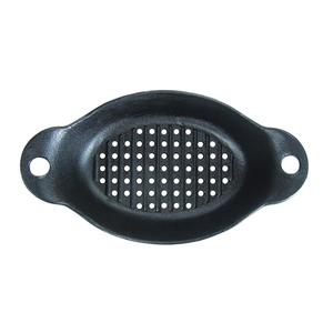Mr. Bar-B-Q Oval Cast Iron Grilling Dish