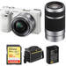 Alpha a6000 Mirrorless Digital Camera with 16-50mm and 55-210mm Lenses and Free Accessory Kit (White)