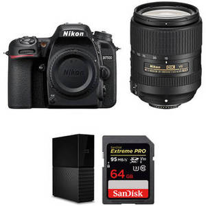 D7500 DSLR Camera with 18-300mm Lens and Storage Kit