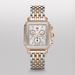 Ladies Signature Deco Silver and Rose Gold-Tone Diamond Watch