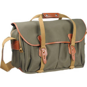 555 Shoulder Bag (Sage with Tan Leather and Brass Fittings)