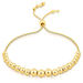 Bolo Bead Bracelet Yellow Gold