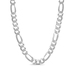 Sterling Silver 250 Gauge Diamond Cut Figaro Chain, 22 Inches
