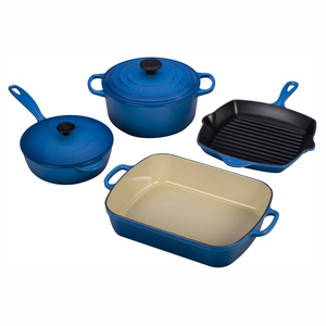 6pc Cast Iron Cookware Set Marseille