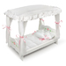 Badger Basket Canopy Doll Bed with Bedding - White Rose