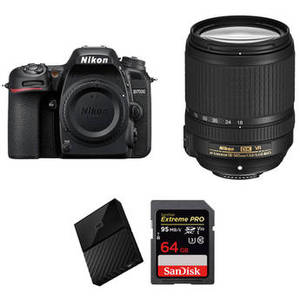 D7500 DSLR Camera with 18-140mm Lens and Storage Kit