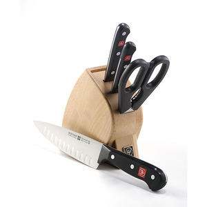 Gourmet 5 Pc. Studio Cutlery Set w/Wood Block