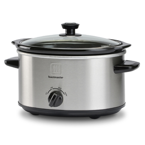 4 Qt Brushed Stainless Steel Slow Cooker