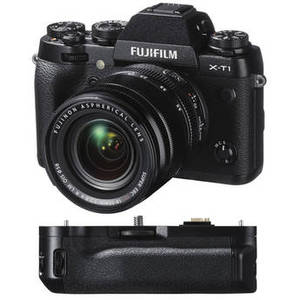 X-T1 Mirrorless Digital Camera with 18-55mm Lens and Battery Grip Kit