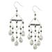 Lita Sterling Silver Chandelier Earrings With Silver Grey Pearls And Hematite Beads