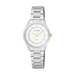 Ladies Corporate Exclusive Silver-Tone Stainless Steel Watch White Dial