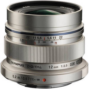 M.Zuiko Digital ED 12mm f/2 Lens (Silver)