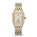 Ladies Deco 16 Two-Tone Diamond Watch Mother of Pearl Dial