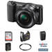 Alpha a5100 Mirrorless Digital Camera with 16-50mm Lens Deluxe Kit (Black)