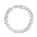Sterling Silver Square 300 Gauge Curb Link Bracelet, 9 Inches