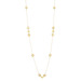 Genuine Citrine Coin on Chain Gold Over Sterling Silver, 36" Necklace
