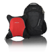 Obersee Oslo Diaper Bag Backpack with Detachable Cooler, Black/Red