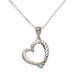Blue Topaz Heart Necklace
