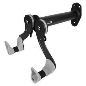 IBERA Bicycle Black Horizontal Wall Hanger, 45° Adjustable Angle, Single Storage Wall Mount