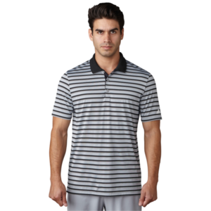 adidas Club Merch Stripe Polo Size: Medium