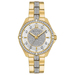 Ladies Crystal Collection Gold Stainless Steel Watch White & Crystal Dial