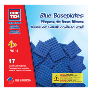 Brictek Blue Assorted Baseplates Set