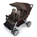 Foundations Quad LX 4-Passenger Stroller Earthscape