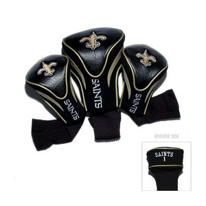 Team Golf New Orleans Saints NFL Contour Wood Headcover Set