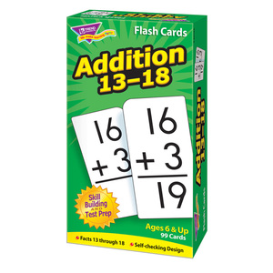 TREND Enterprises, Inc. Addition 13-18 Skill Drill Flash Cards, 99/Pkg, Bundle Of 3