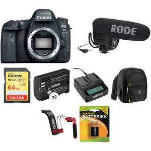 EOS 6D Mark II DSLR Camera Body Video Kit