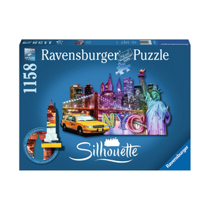 Ravensburger Silhouette Shaped Puzzle - NYC Skyline: 1158 Pcs