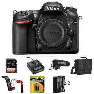D7200 DSLR Camera Body Video Kit