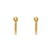 14K Yellow Gold 10mm Snap Hoop Earrings