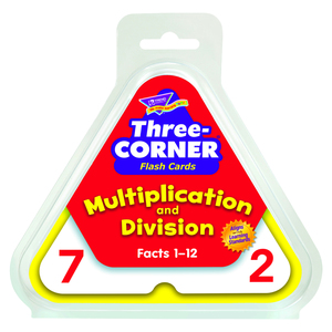 TREND Enterprises, Inc. Three-Corner® Multiplication/Division Flash Cards, 48/Pk, Bundle Of 3