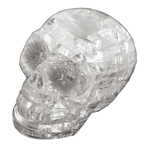 Bepuzzled 3D Crystal Puzzle - Skull (Clear): 48 Pcs