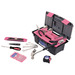53pc Household Tool Kit with Tool Box Pink