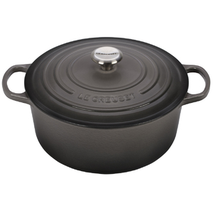 Enameled Cast Iron 7.25 Qt Round French Oven Oyster