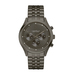 Mens Gunmetal Stainless Steel Watch Gray Dial