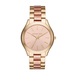Ladies Slim Runway Two-Tone Stainless Steel Watch Rose Gold Dial
