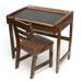 Lipper International Child's Desk w/Chalkboard Top & Chair – Walnut