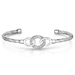 Diamond Silver Cuff Bracelet