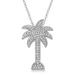 Diamond Palm Tree Necklace