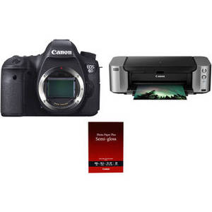 EOS 6D DSLR Camera Body with Inkjet Printer Kit