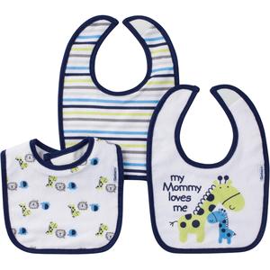 Gerber Infant Boys' 3-Pack Bibs - Mommy Loves Me