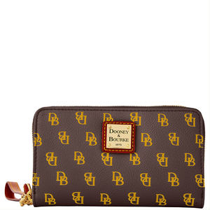 Gretta Signature Zip Around Credit Card Phone Wristlet